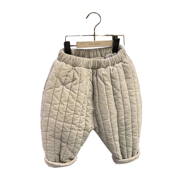 Quilted trousers for baby girl